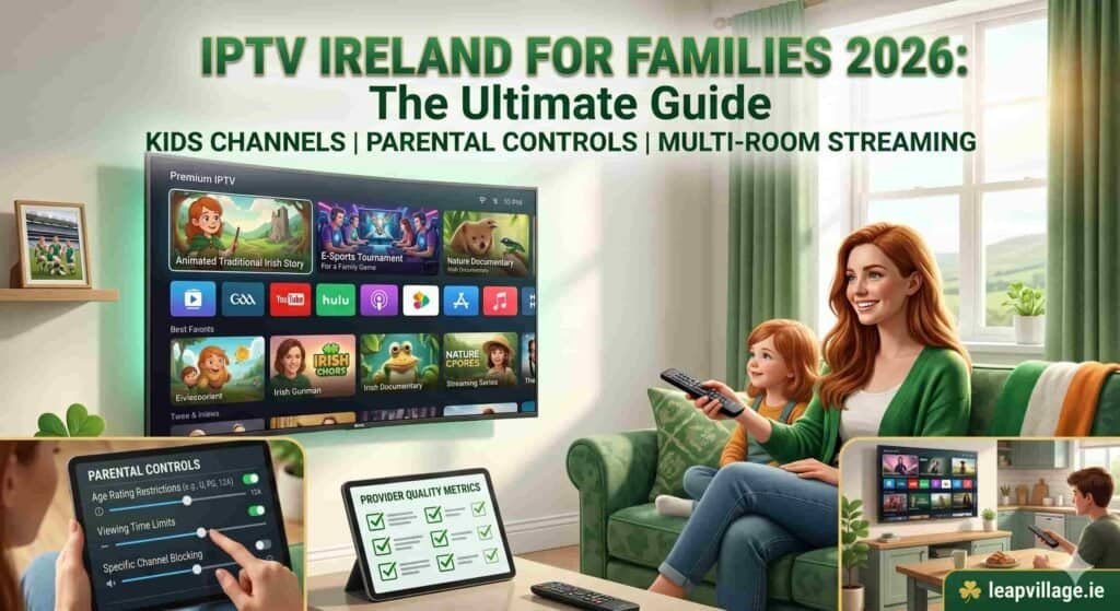IPTV Ireland for families kids channels multi-room streaming 2026