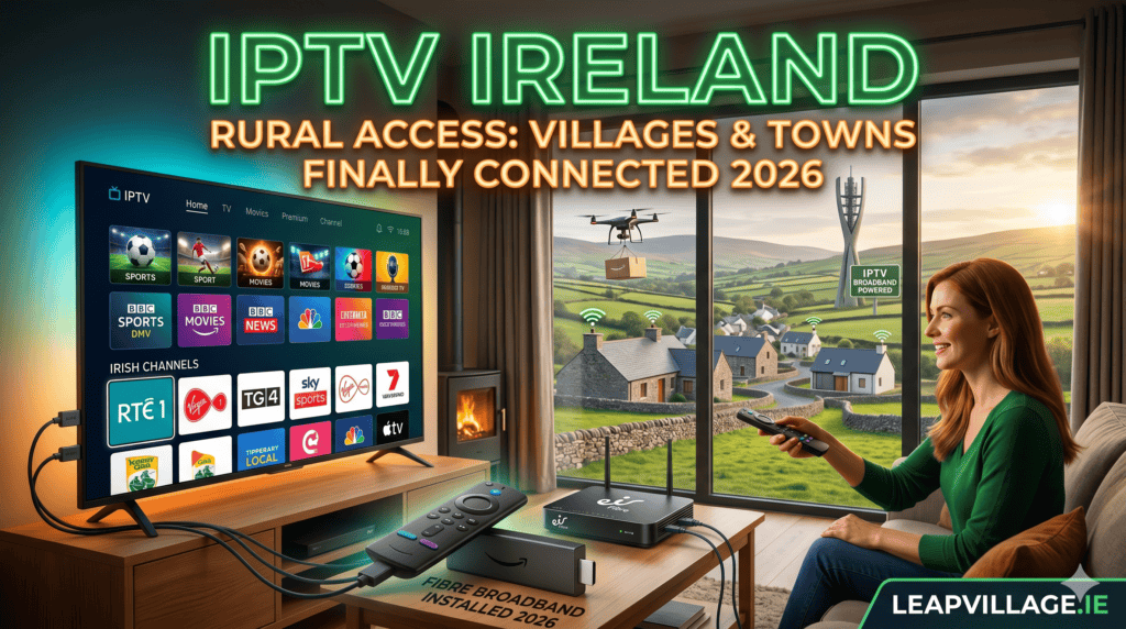 IPTV Ireland in rural areas villages and towns streaming 2026