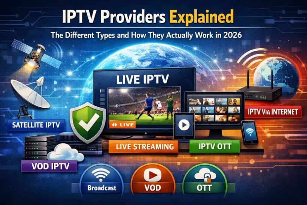IPTV providers explained types and how they work 2026