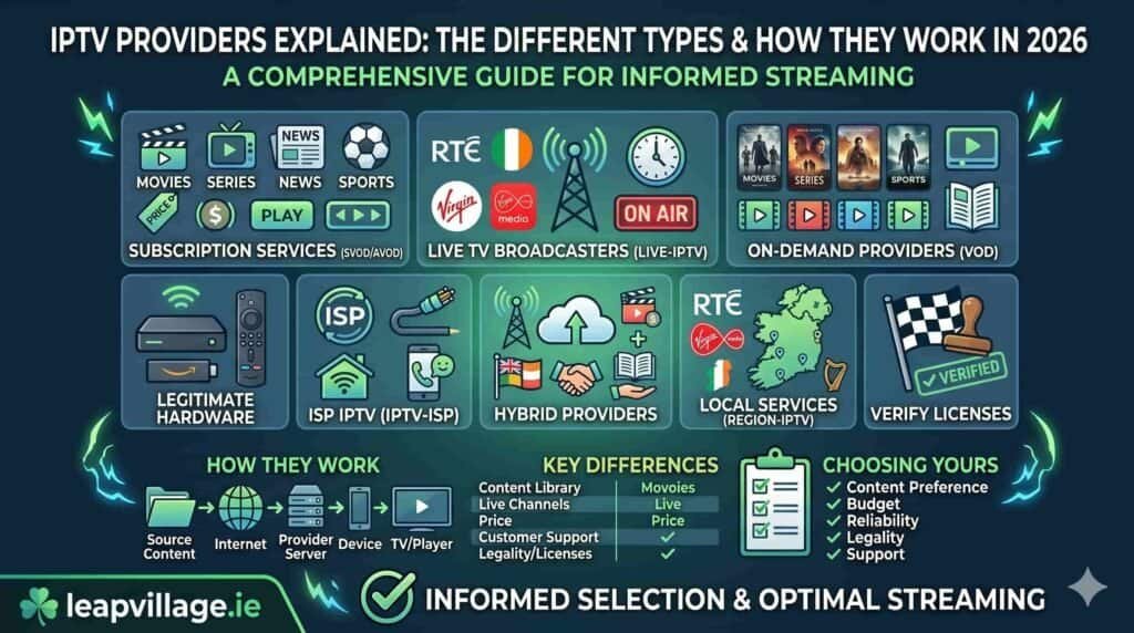 IPTV providers explained types and how they work 2026