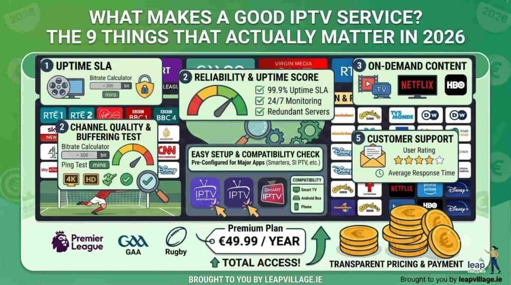 What makes a good IPTV service 9 things that matter 2026